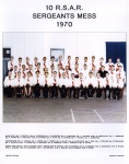 10 RSAR Sergeants Mess 1970
