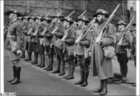 10th Bn of SA Militia on parade 1939